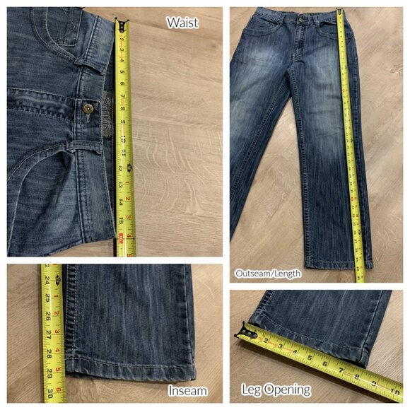 Vintage Y2K Southpole Premium Collection Jeans Men's 32x29 Skater Studded Studs - Picture 7 of 7